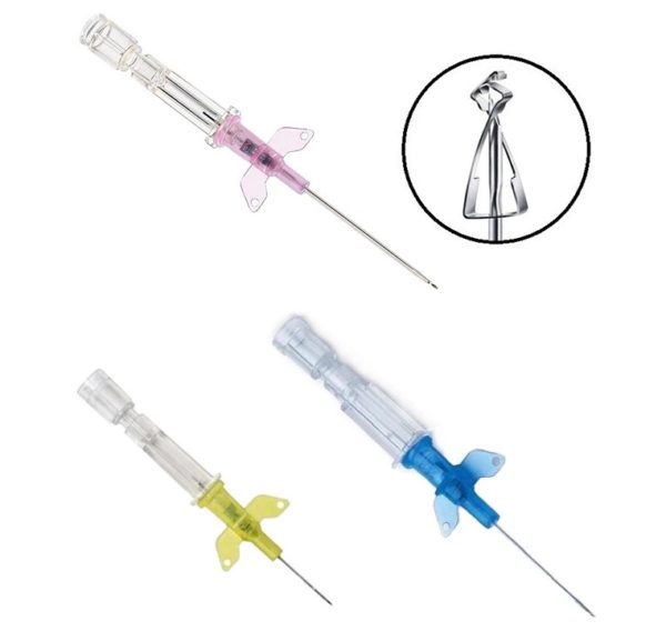 B-BRAUN Introcan-W Safety PUR kanyla s křidélky G22 0,9 x 25 mm modrá