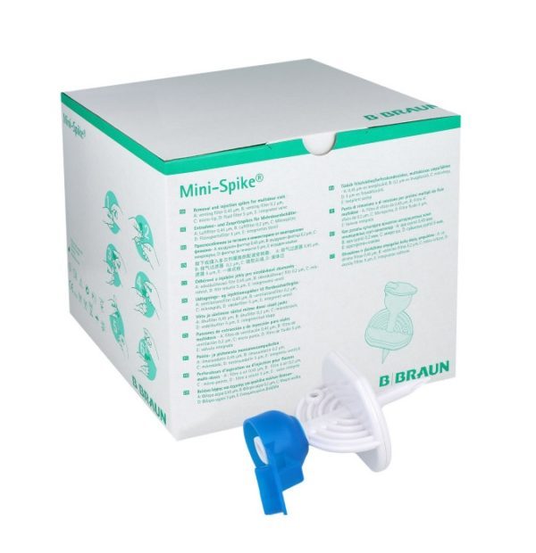 B-BRAUN Mini-Spike aspirační trn s filtrem modrý, 50 ks - Image 2