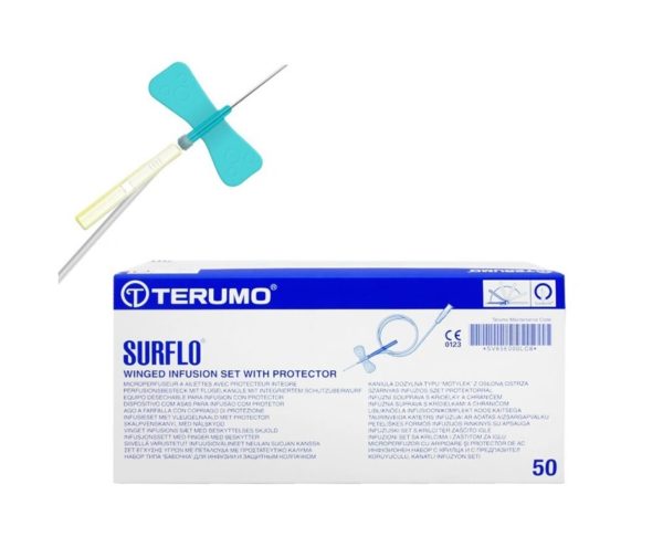 TERUMO Surflo infuzní set s křidélky 23G 0,6 x 19 mm modrý